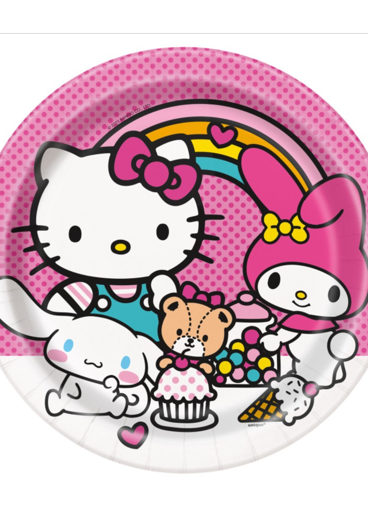 Hello Kitty & Friends Round 9" Dinner Plates 8ct.