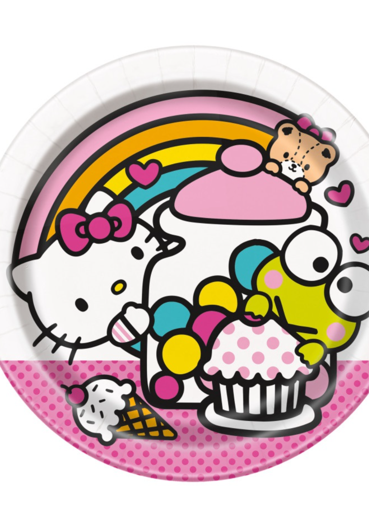 Hello Kitty & Friends Round 7" Dessert Plates 8ct.