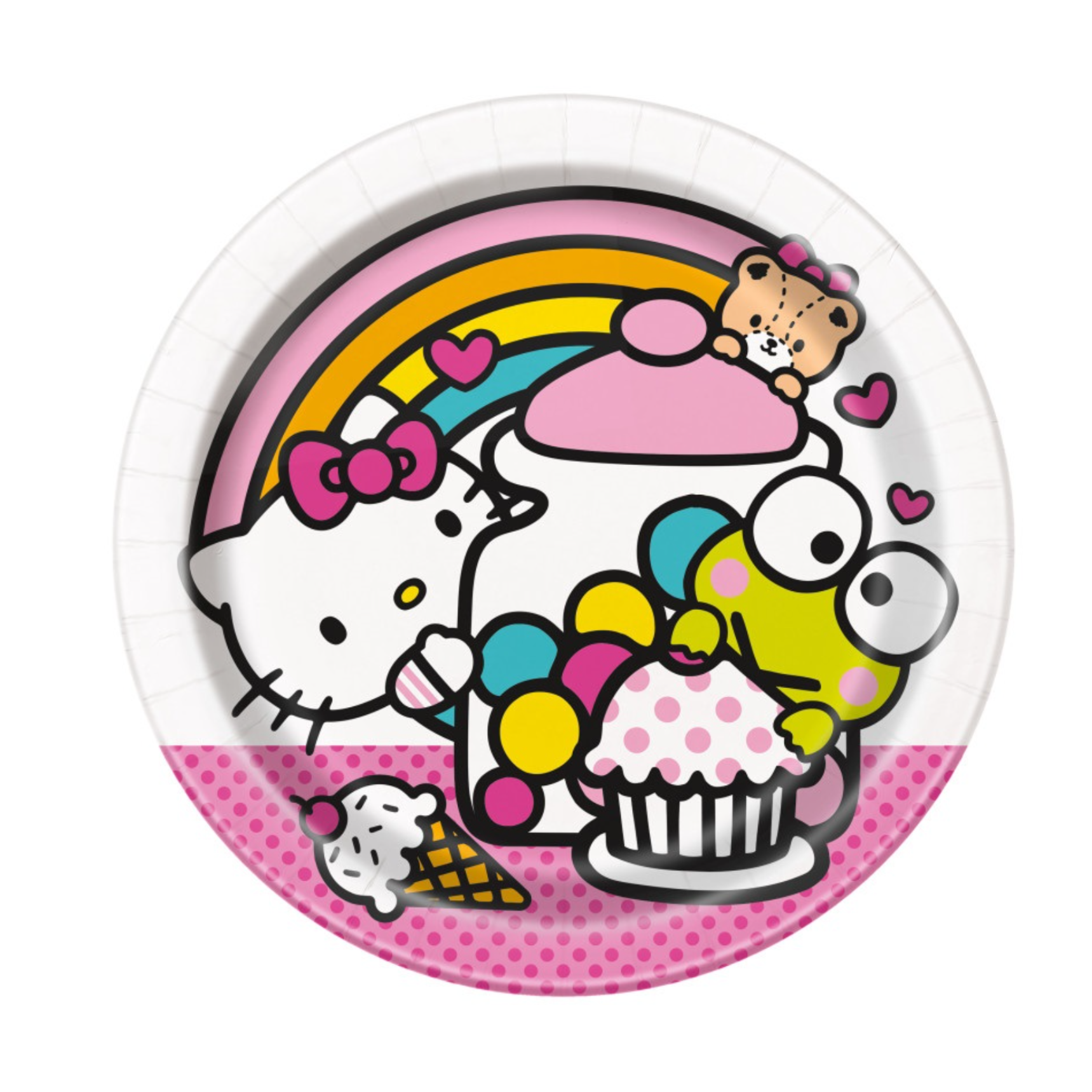 Untitled-design-2026-03-03T131131-398.png Hello Kitty & Friends Round 7" Dessert Plates 8ct. - Image 1