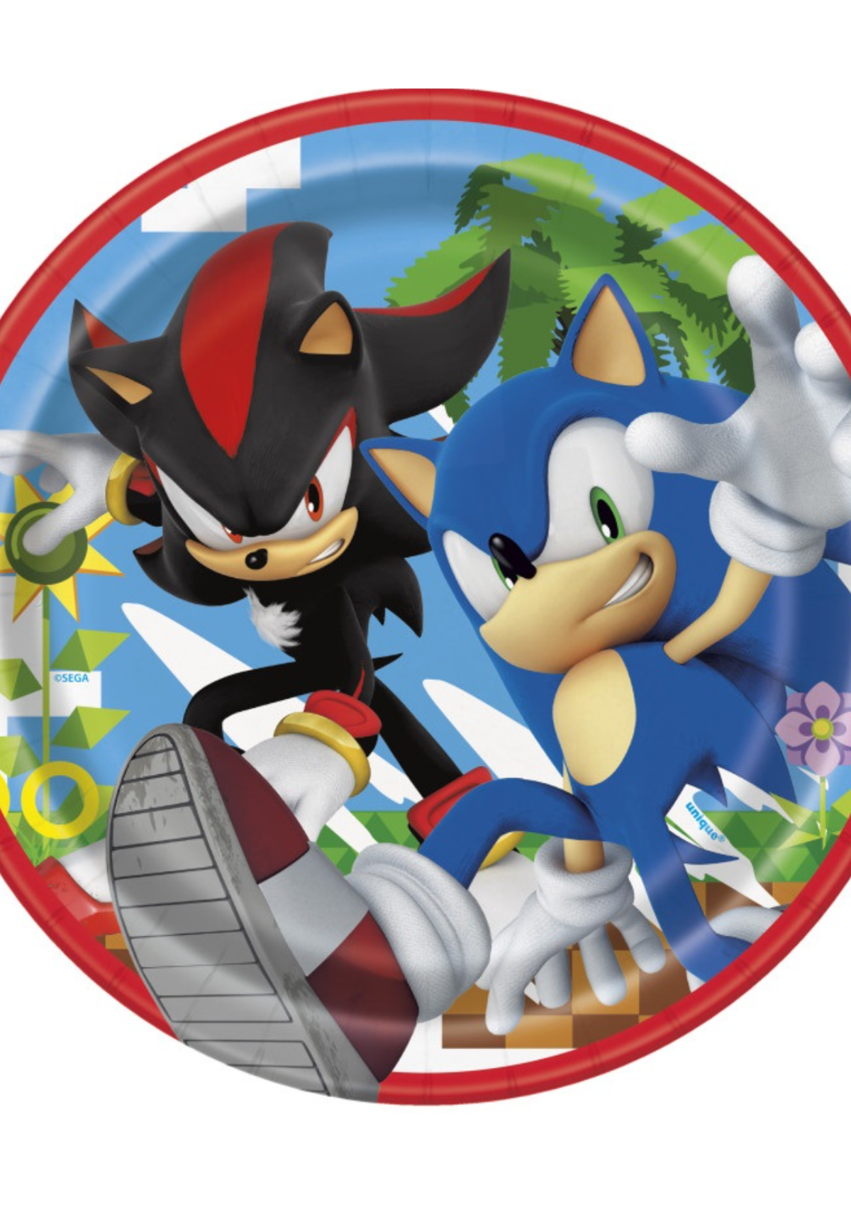 Sonic the Hedgehog Round 7" Dessert Plates 8ct.