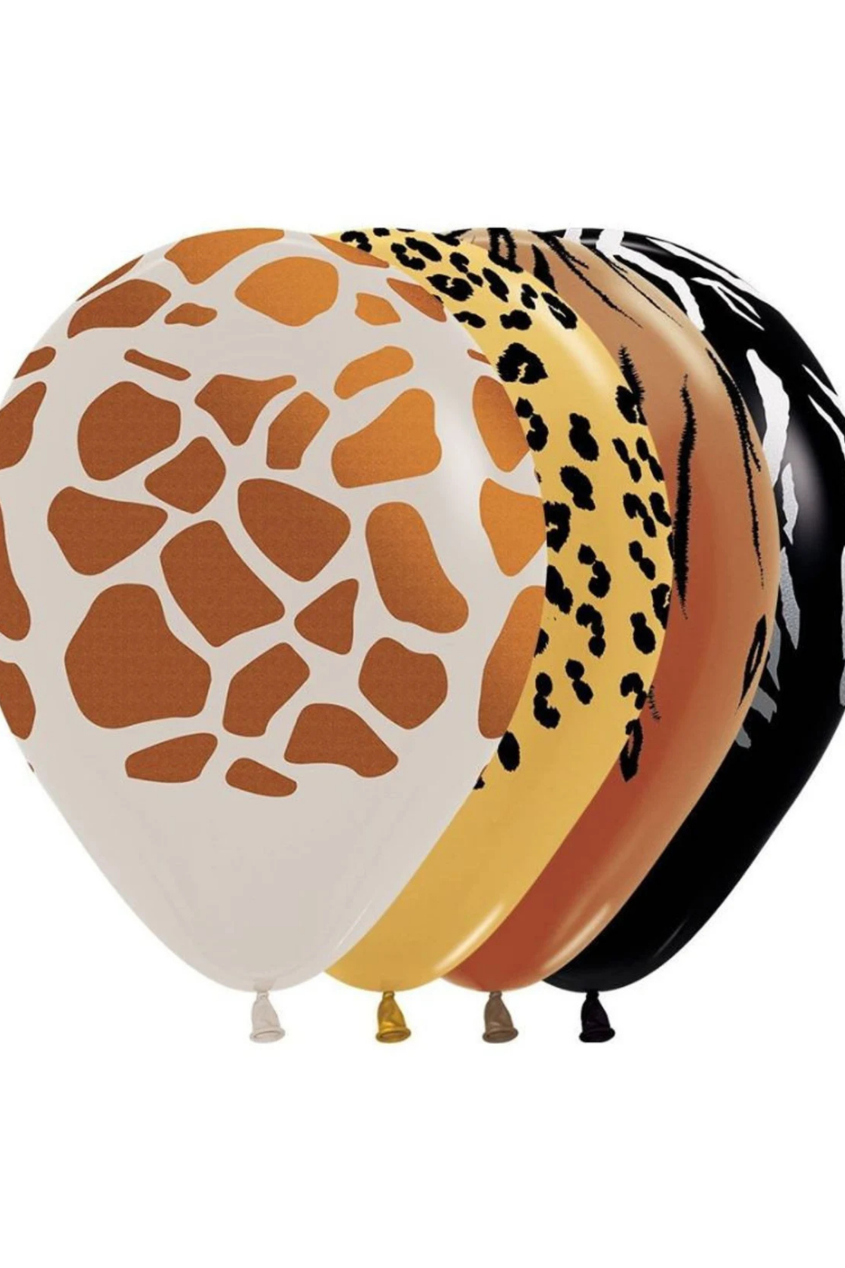 Sempertex 11" Deluxe Assorted Animal Print Latex Balloons 50ct.