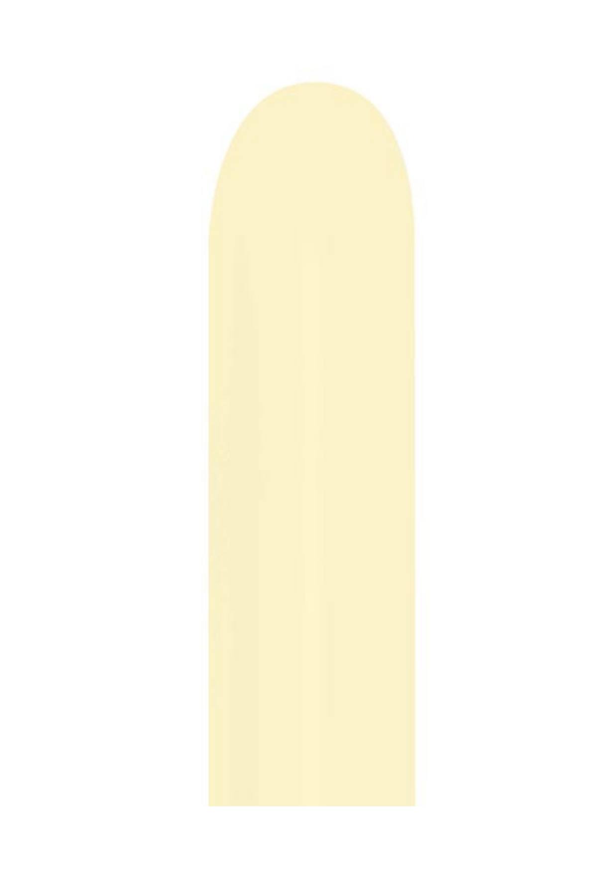 Sempertex 260B Pastel Matte Yellow Latex Balloon 50ct.