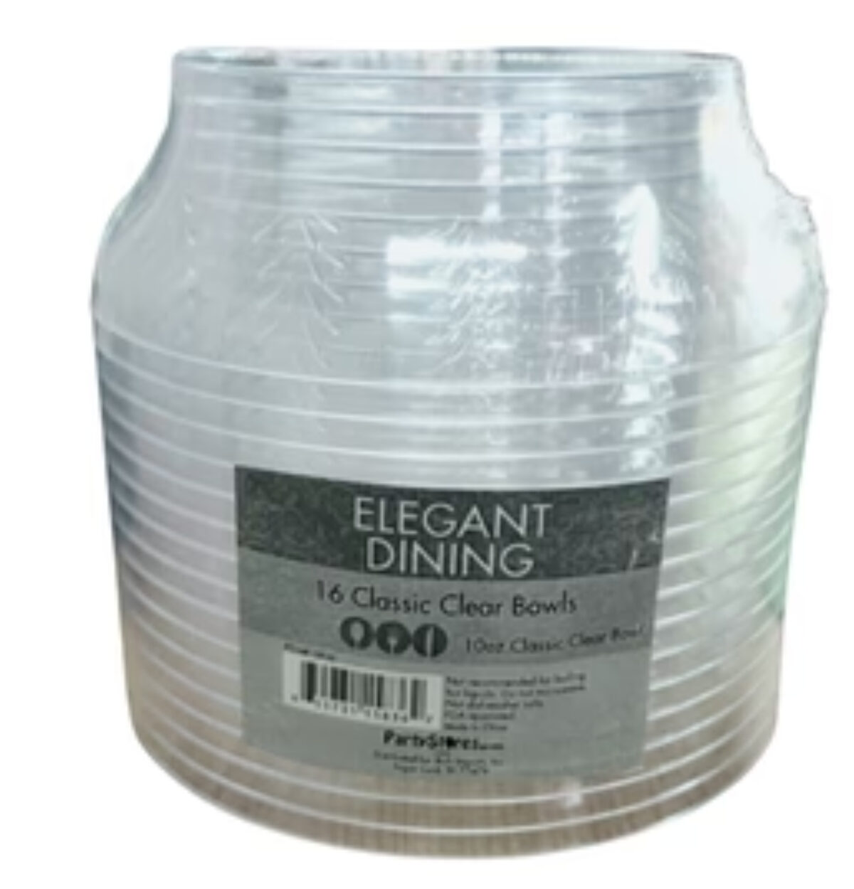 10OZ CLASSIC CLEAR BOWL - 16CT.