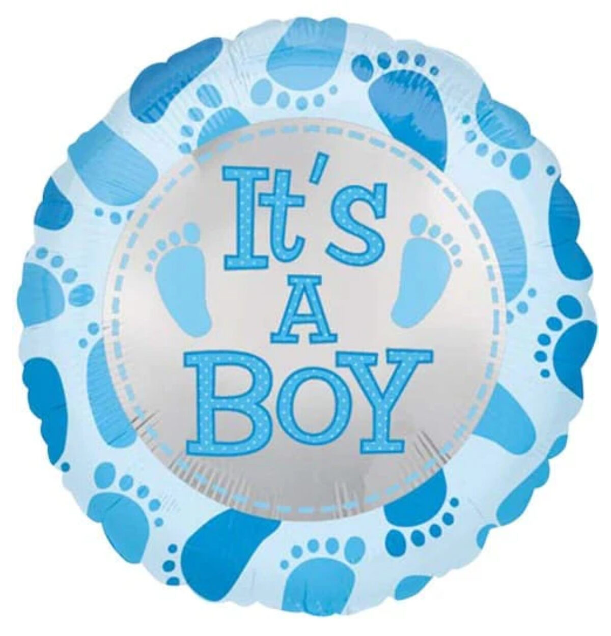 18" Its a Boy Baby Boy Feet Balloon #254