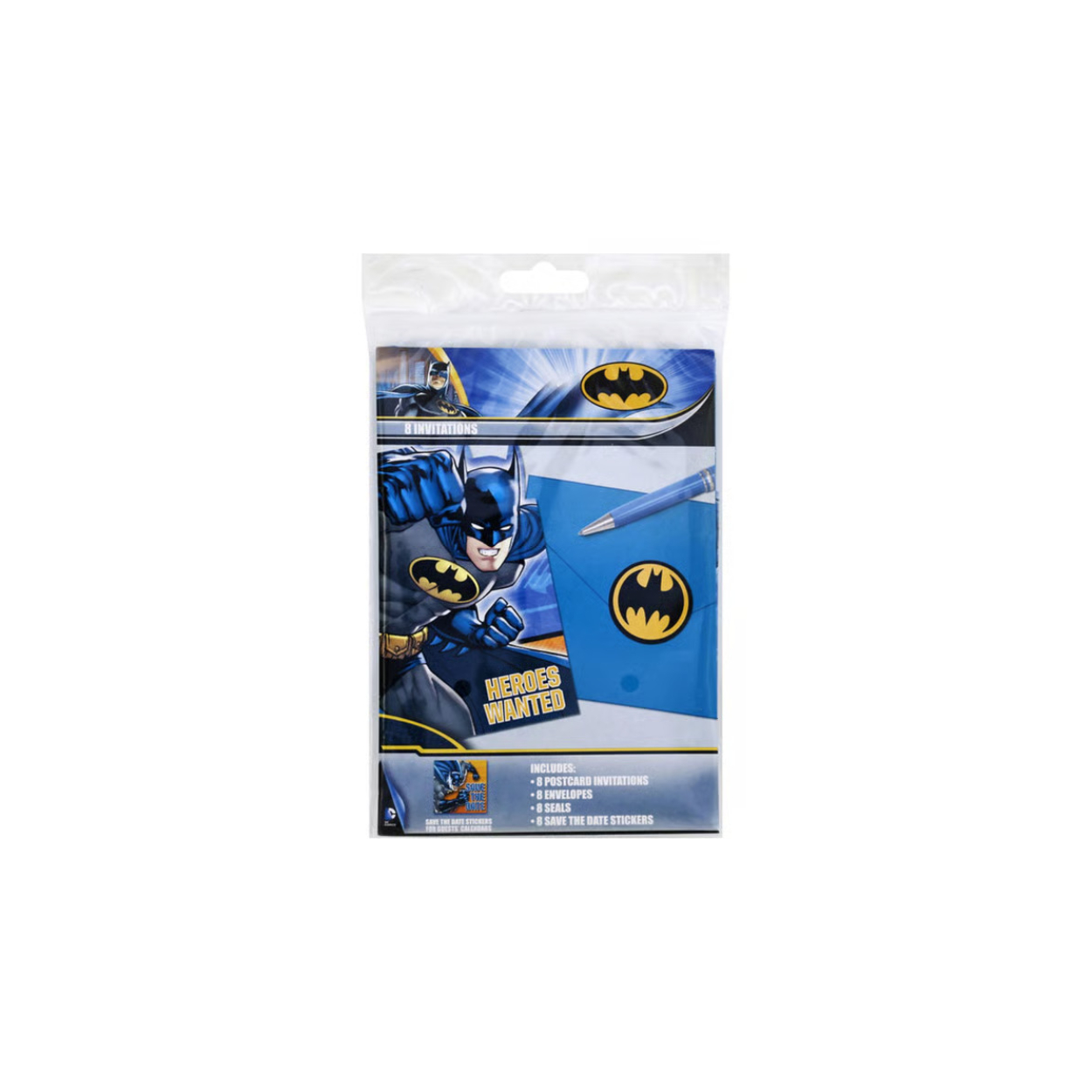 ccfd92bb-74d0-4573-93a3-fc8de03a36e7-retina-large.jpg Batman Heroes Unite Invitations 8ct. - Image 1