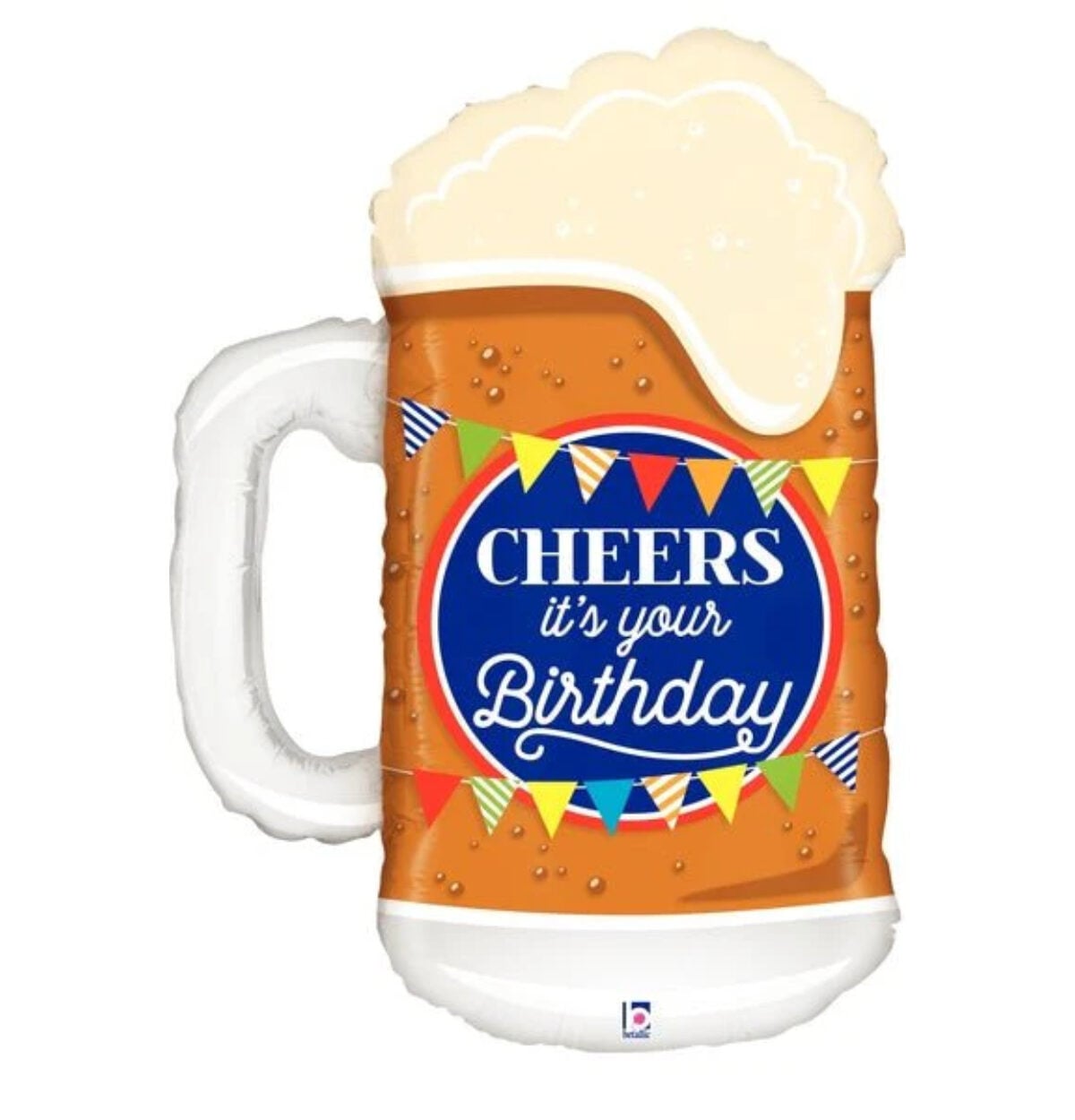 34" CHEERS BDAY BEER SHAPE BALLOON #400
