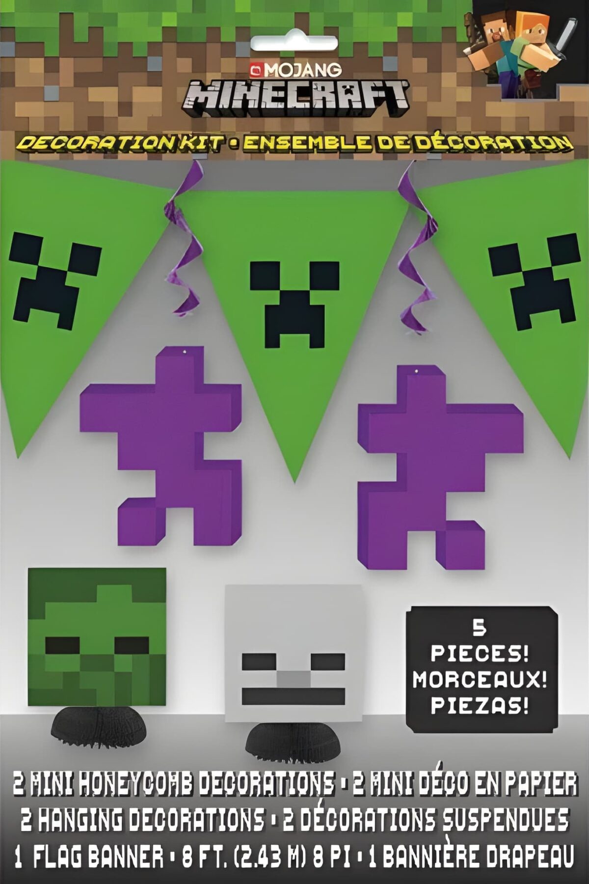 Minecraft Decorating Kit 5pcs.