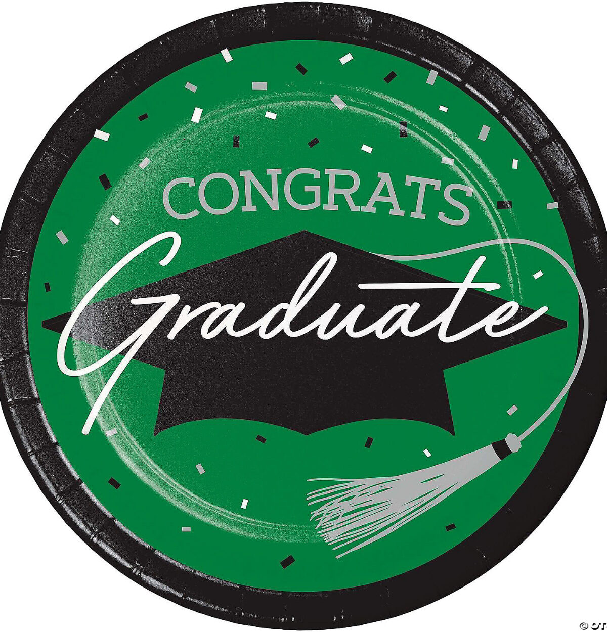 SCHOOL SPIRIT EMERALD GREEN PLATE 9IN 18CT.