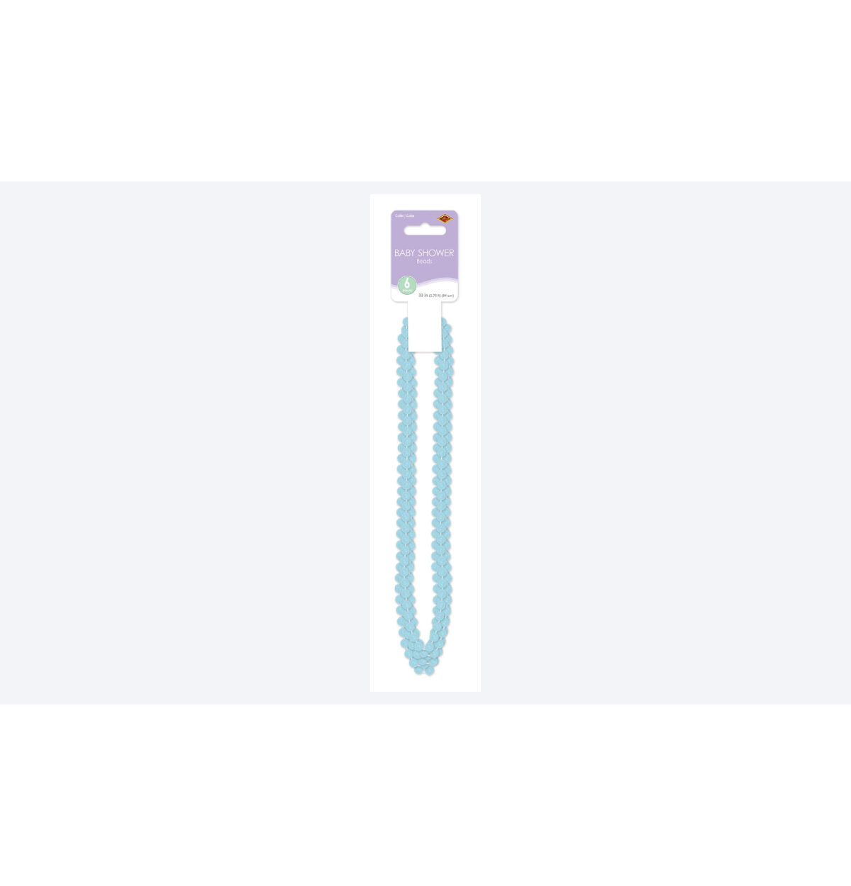 Baby Shower Beads Blue 6PCS