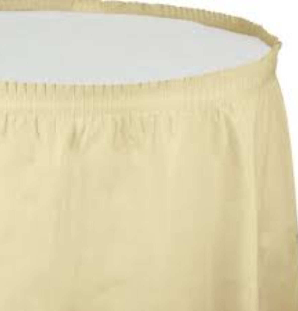 Ivory Plastic Table Skirt 29in x 14ft