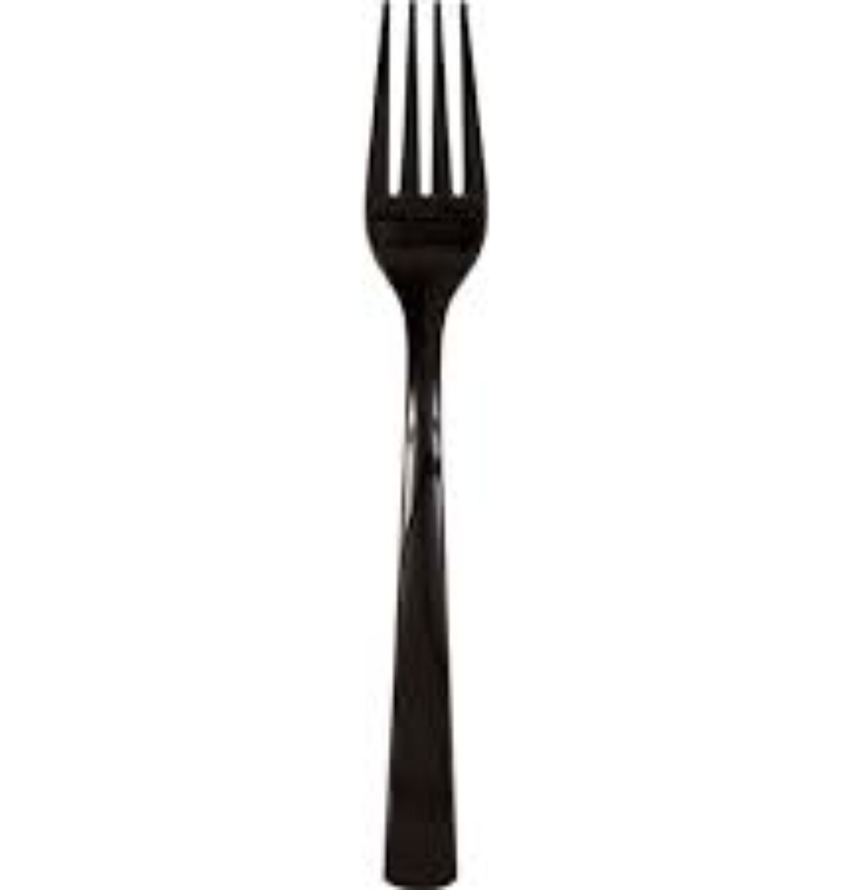 Black Solid Plastic Forks 18ct.