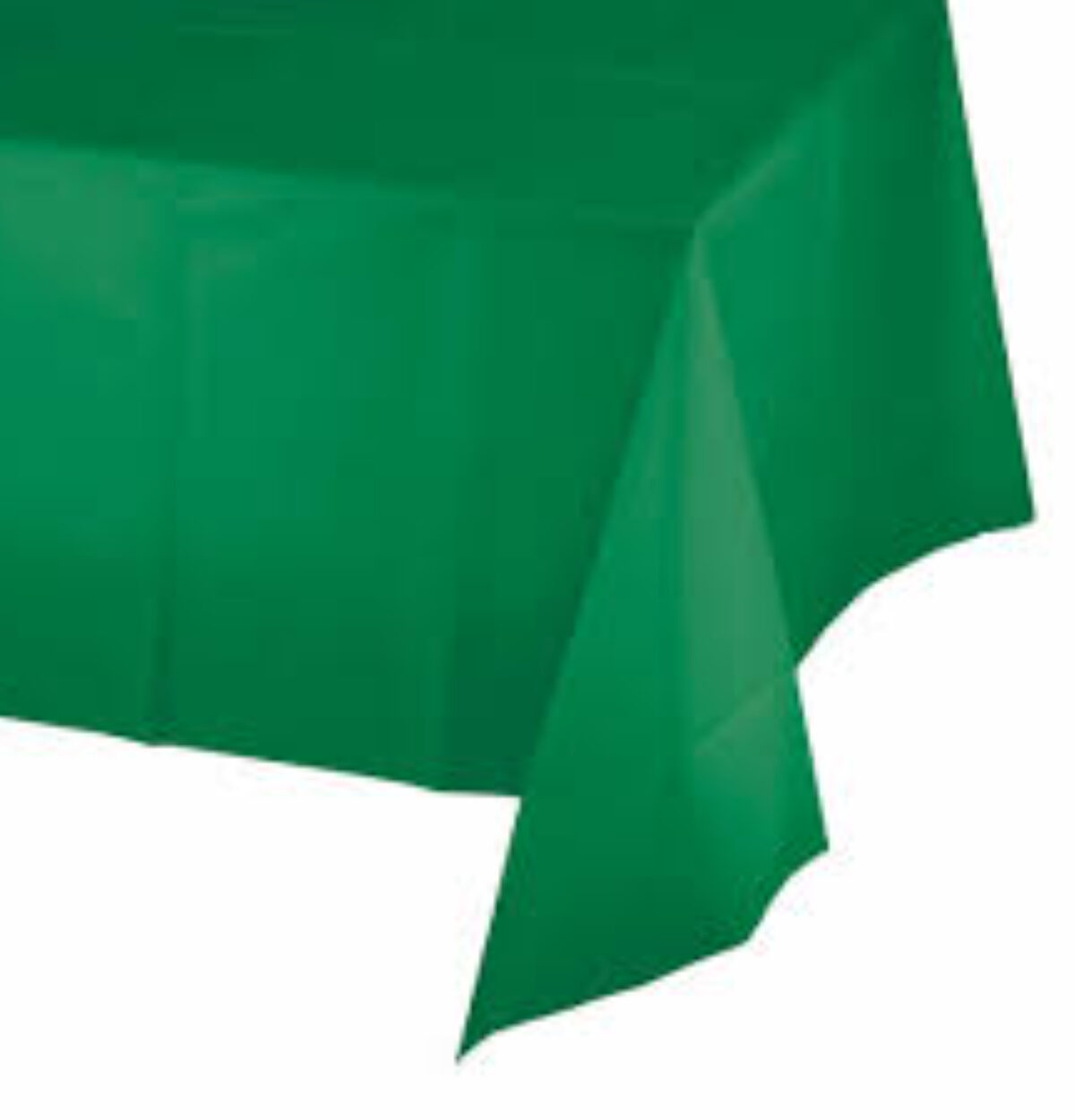 Emerald Green Plastic Table Cover 54"X108"