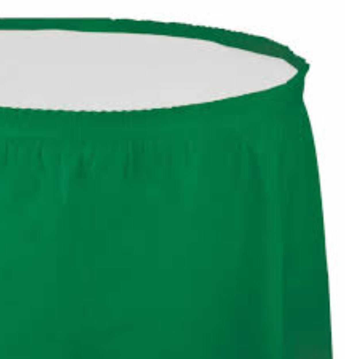 Emerald Green Plastic Table Skirt 29in x 14ft