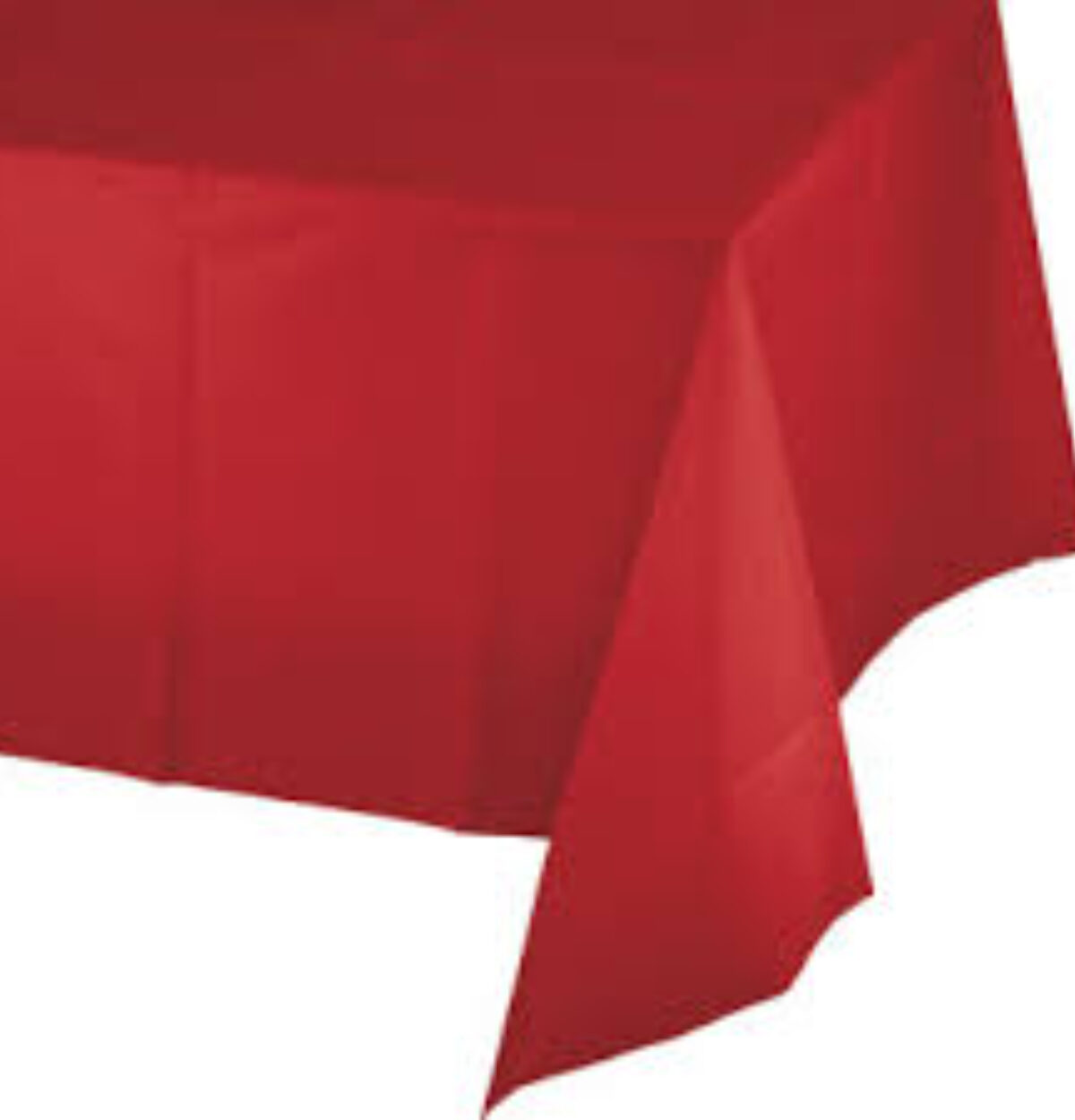 Red Plastic Table Cover 54"x108"