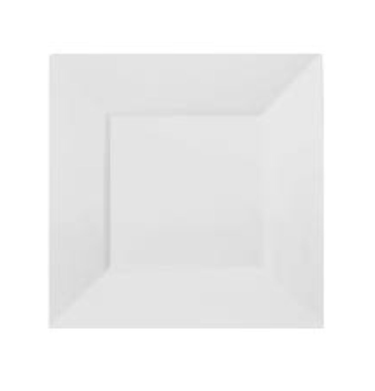 6.5" SQUARE PLATES WHITE - 12CT