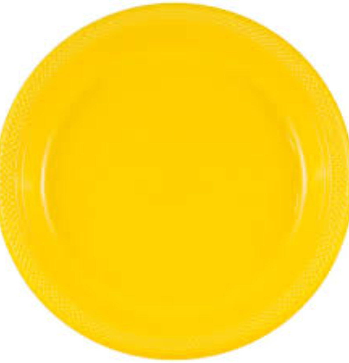 School Bus Yellow 7" Plastic Plates 20ct
