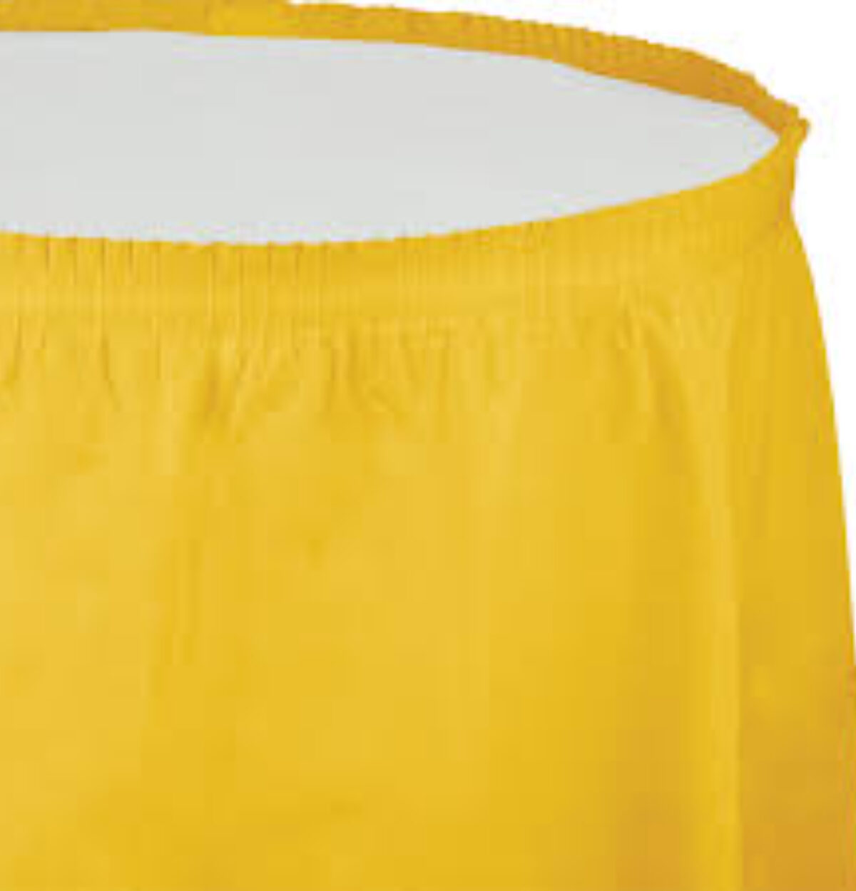 School Bus Yellow Plastic Table Skirt 29in x 14ft