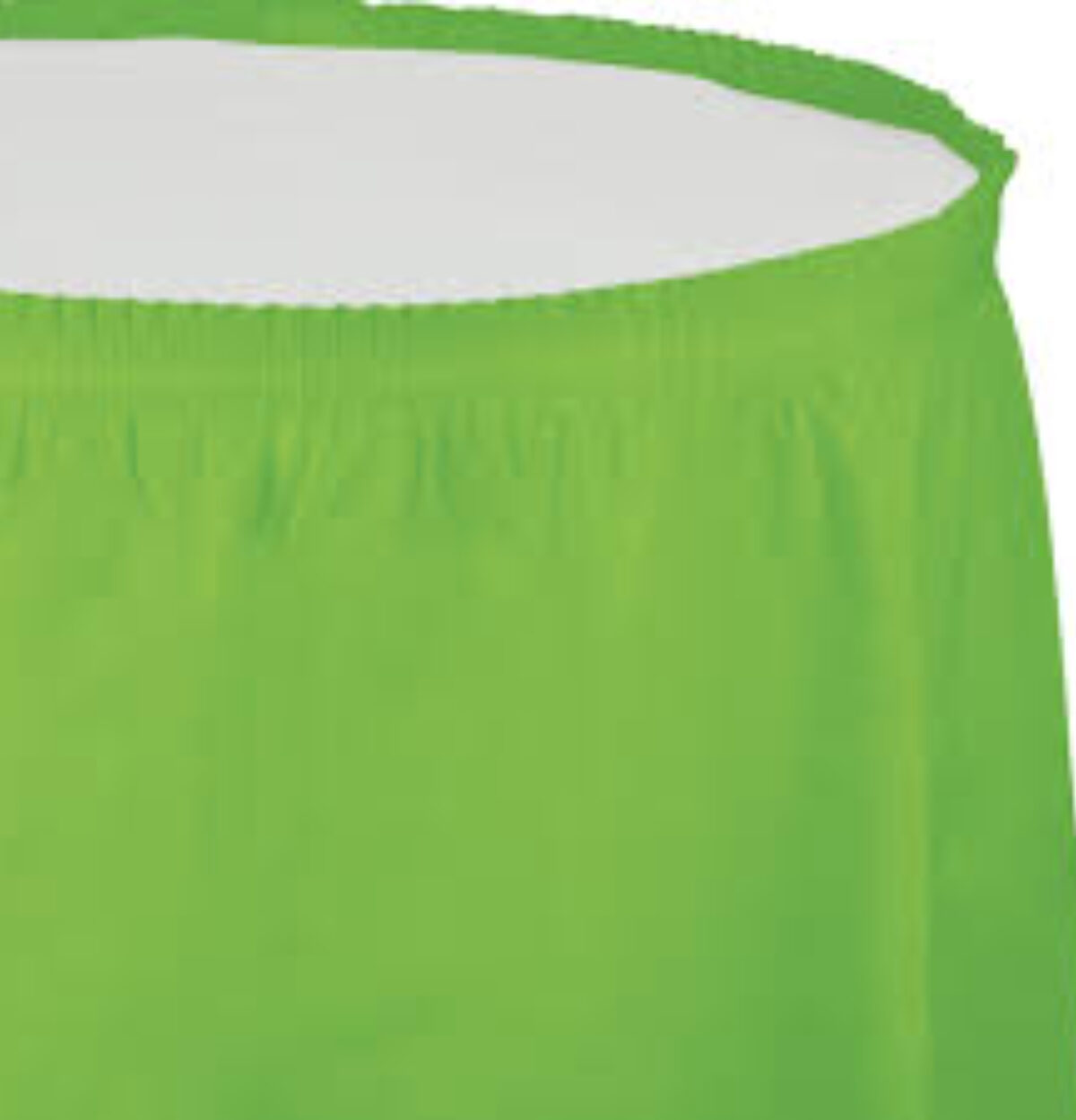 Fresh Lime Plastic Table Skirt 29in x 14ft