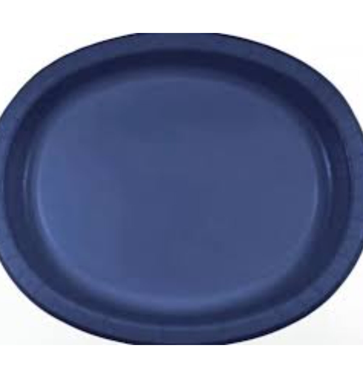 Navy Paper Oval Platter 8ct