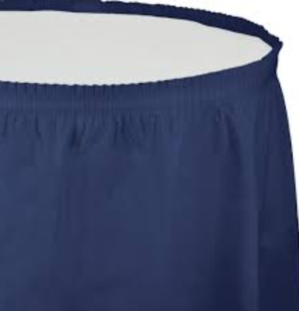 Navy Plastic Table Skirt 29in x 14ft