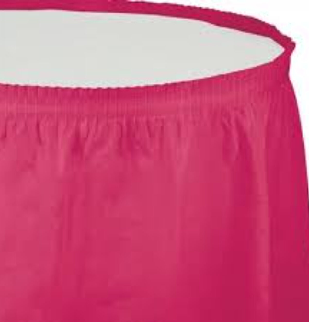 Hot Magenta Plastic Table Skirt 29in x 14ft