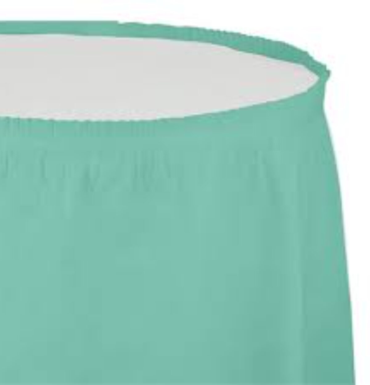 Fresh Mint Plastic Table Skirt 29in x 14ft