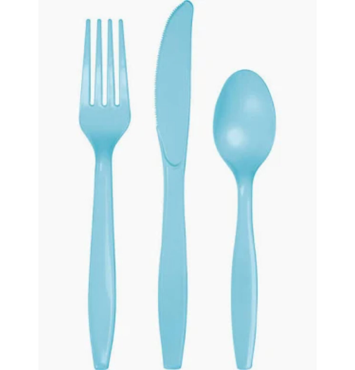 Pastel Blue Assorted Cutlery 24ct.