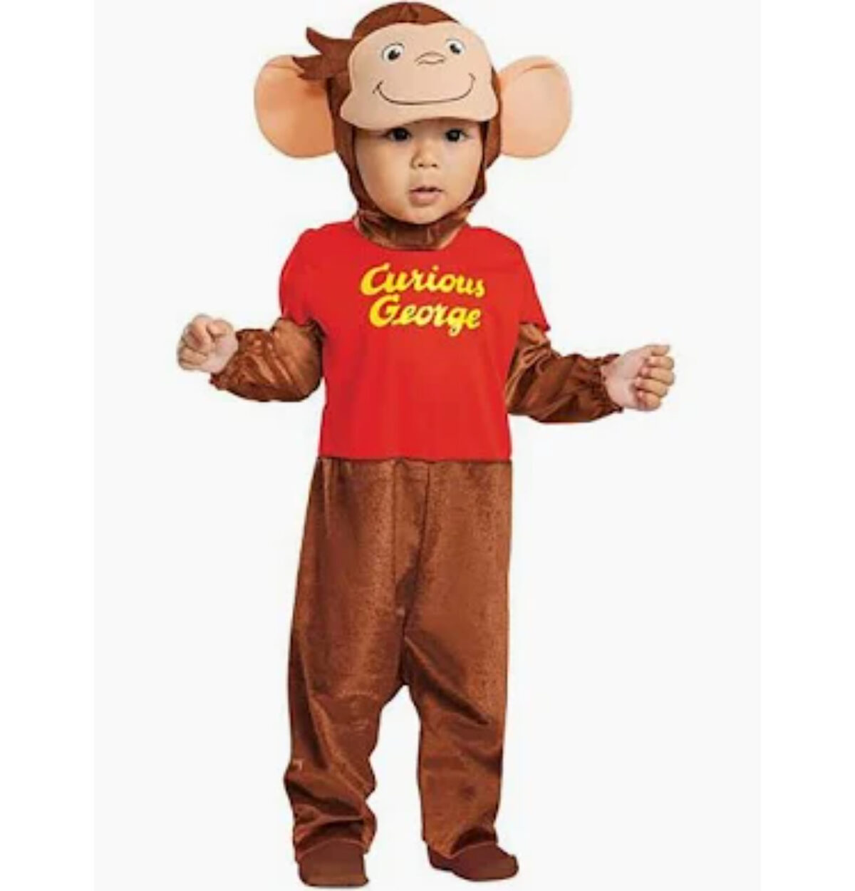 CURIOUS GEORGE INFANT COSTUME 12 TO 18 MONTHS