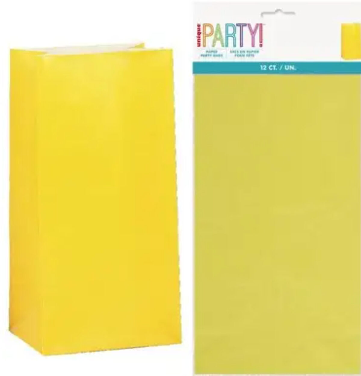 Paper Bags Sun Yellow 12ct.