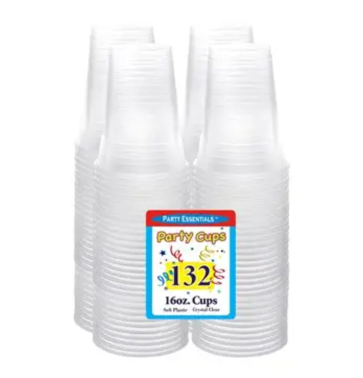 Clear 16oz. 132ct. Cups