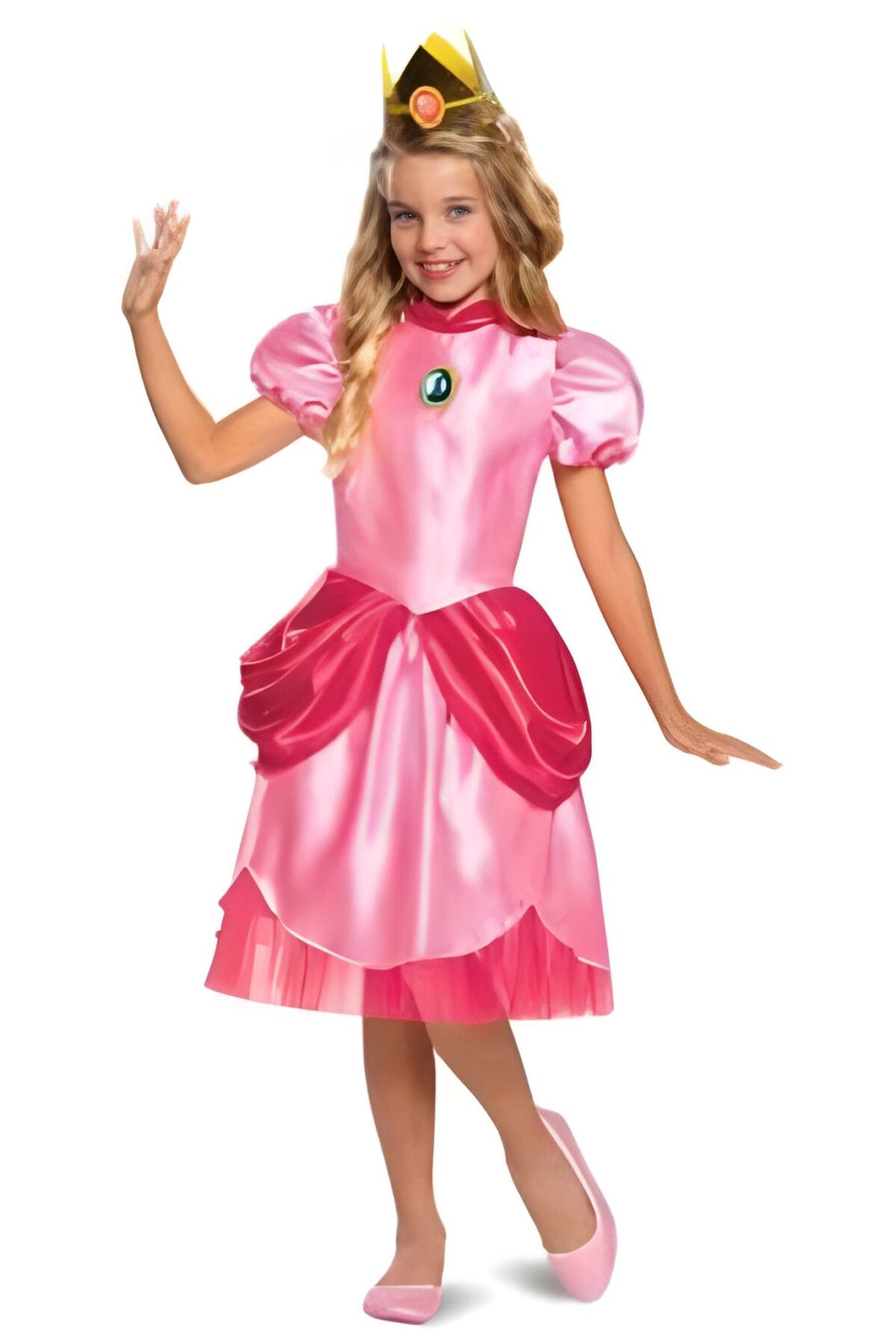 PRINCESS PEACH CLASSIC SMALL CHILD COSTUME 4 TO 6X