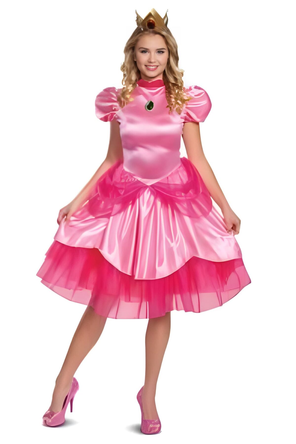 Princess Peach Deluxe Adult Costume 18-20