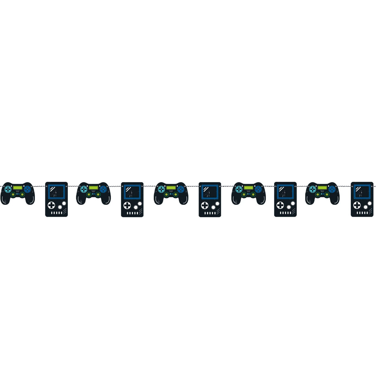 Gamer Birthday Controllers Banner 7 ft