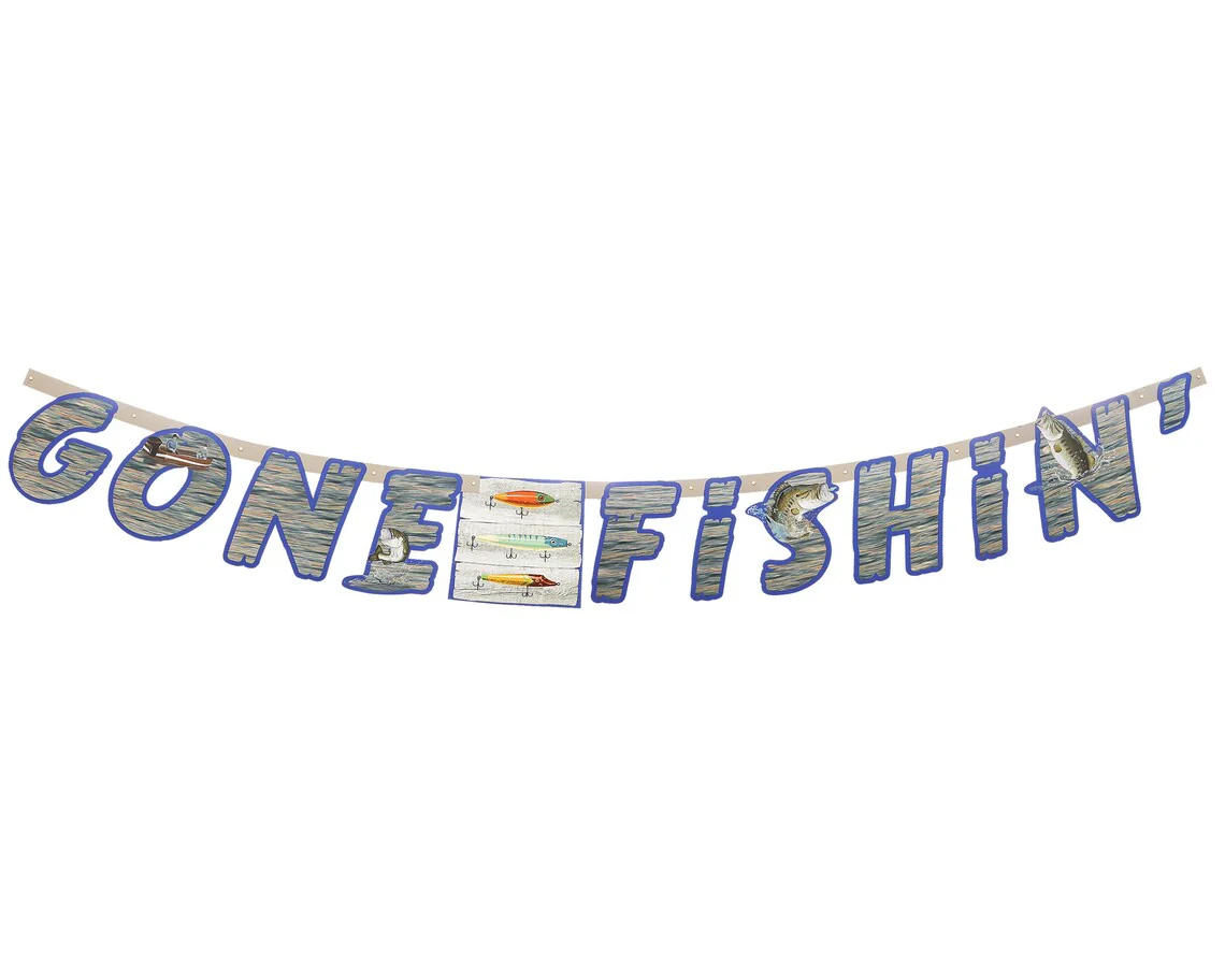 il_1140xN-4678538750_1a8q-jpg.webp Gone Fishin' Banner - 6Ft. - Image 1