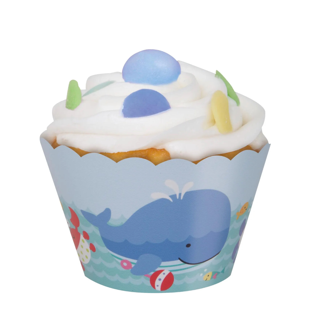 il_1588xN-6947462867_ivej-jpg.jpg Under Sea Pals Cupcake Wraps 12ct. - Image 1