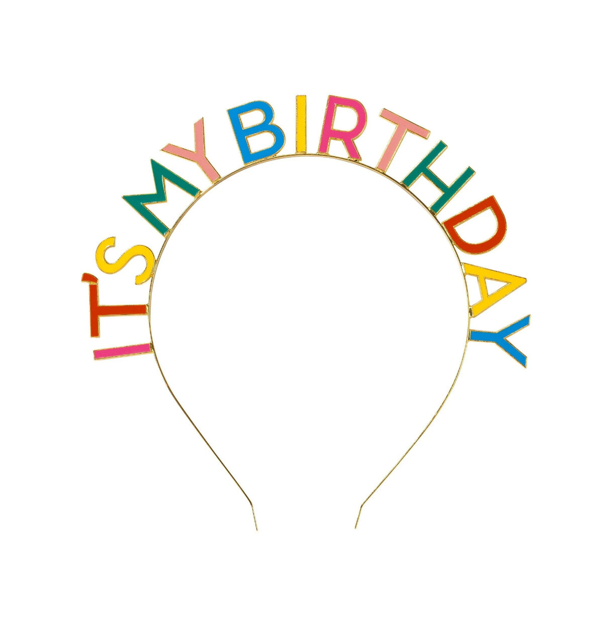 Enamel "It's My Birthday" Headband