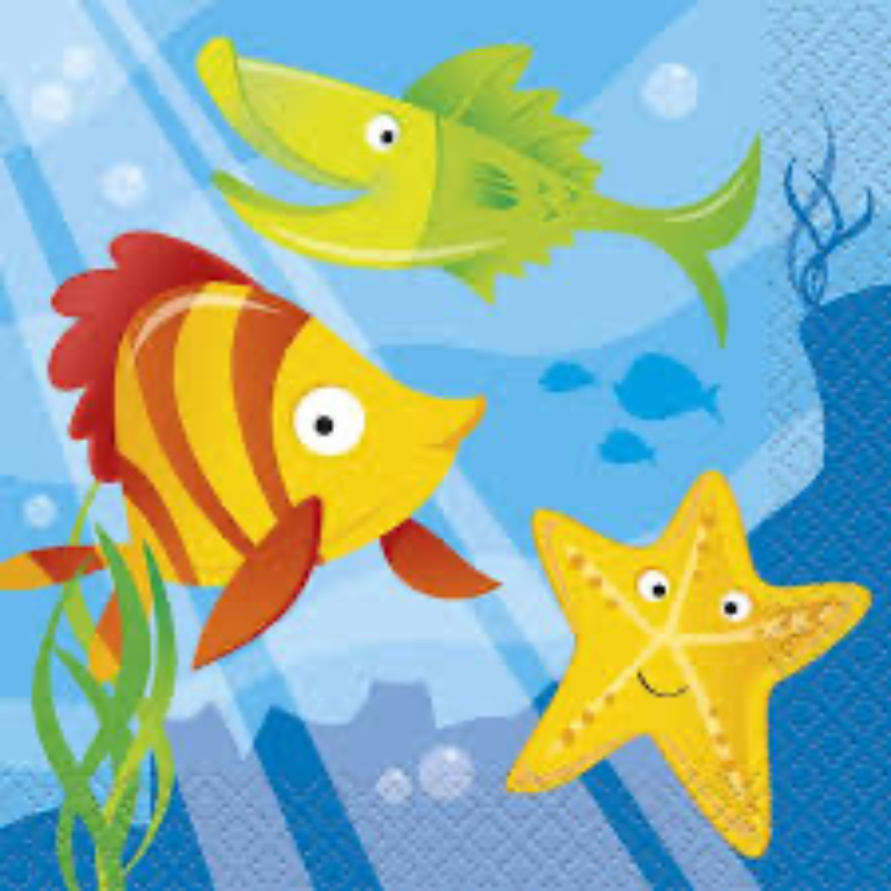 images-19.jpg Fin Friends Beverage Napkins 16ct. - Image 1