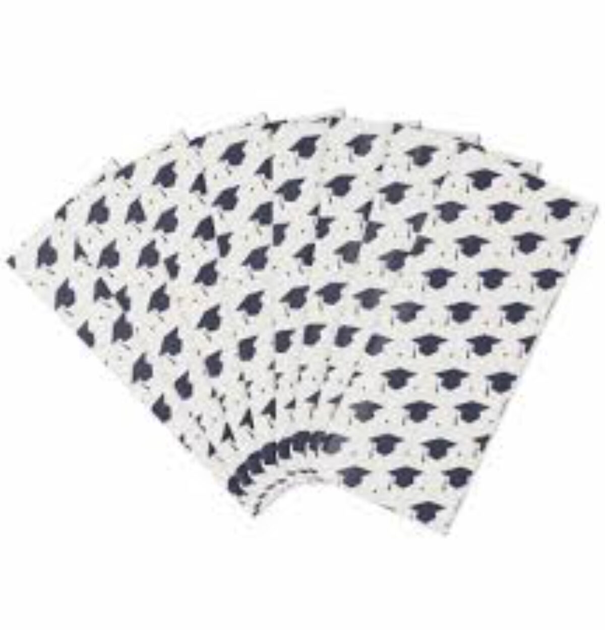 Grad Tissue Paper Black & White 8ct.