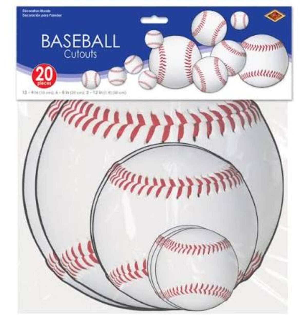 Baseball Cutouts 20PCS
