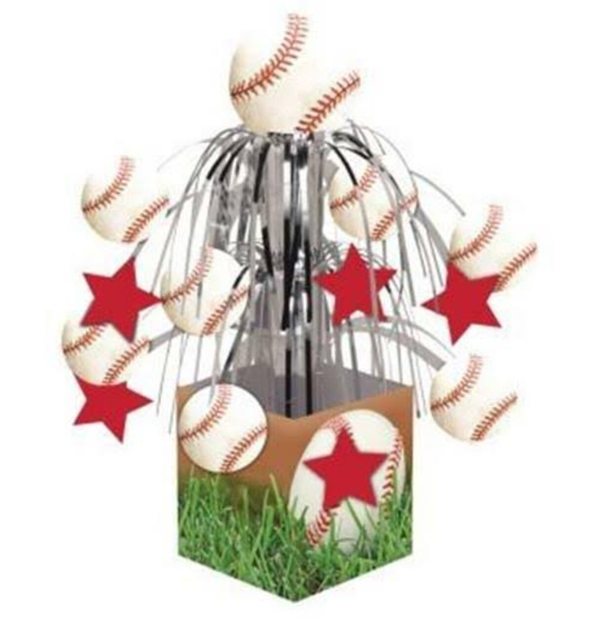 Baseball Mini Cascade Centerpiece