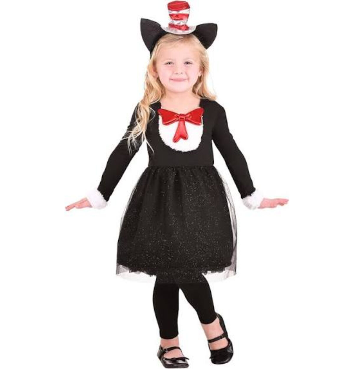 Dr. Seuss The Cat in the Hat Costume Girls 4T
