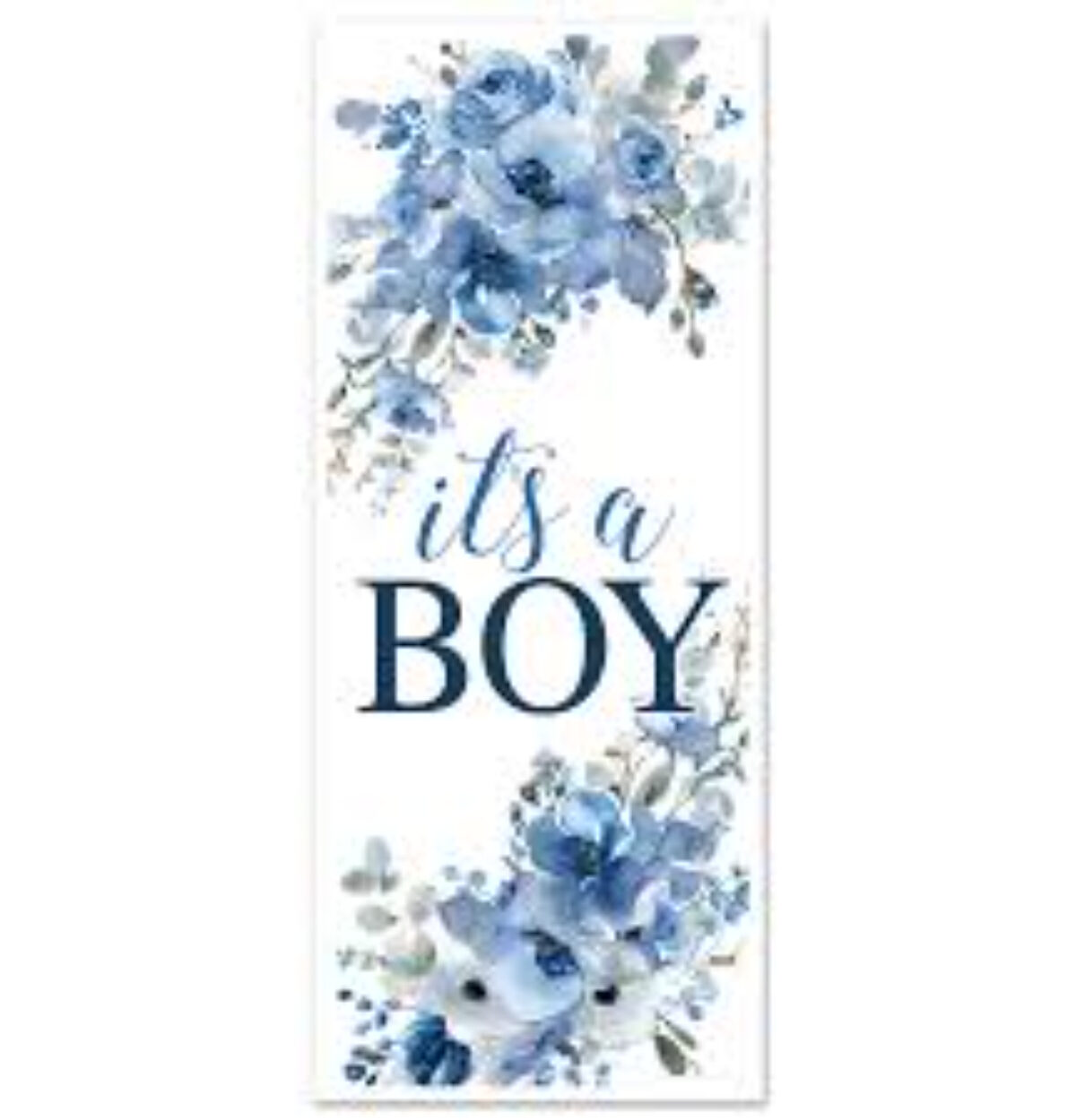 It's A Boy Door Cover - Floral