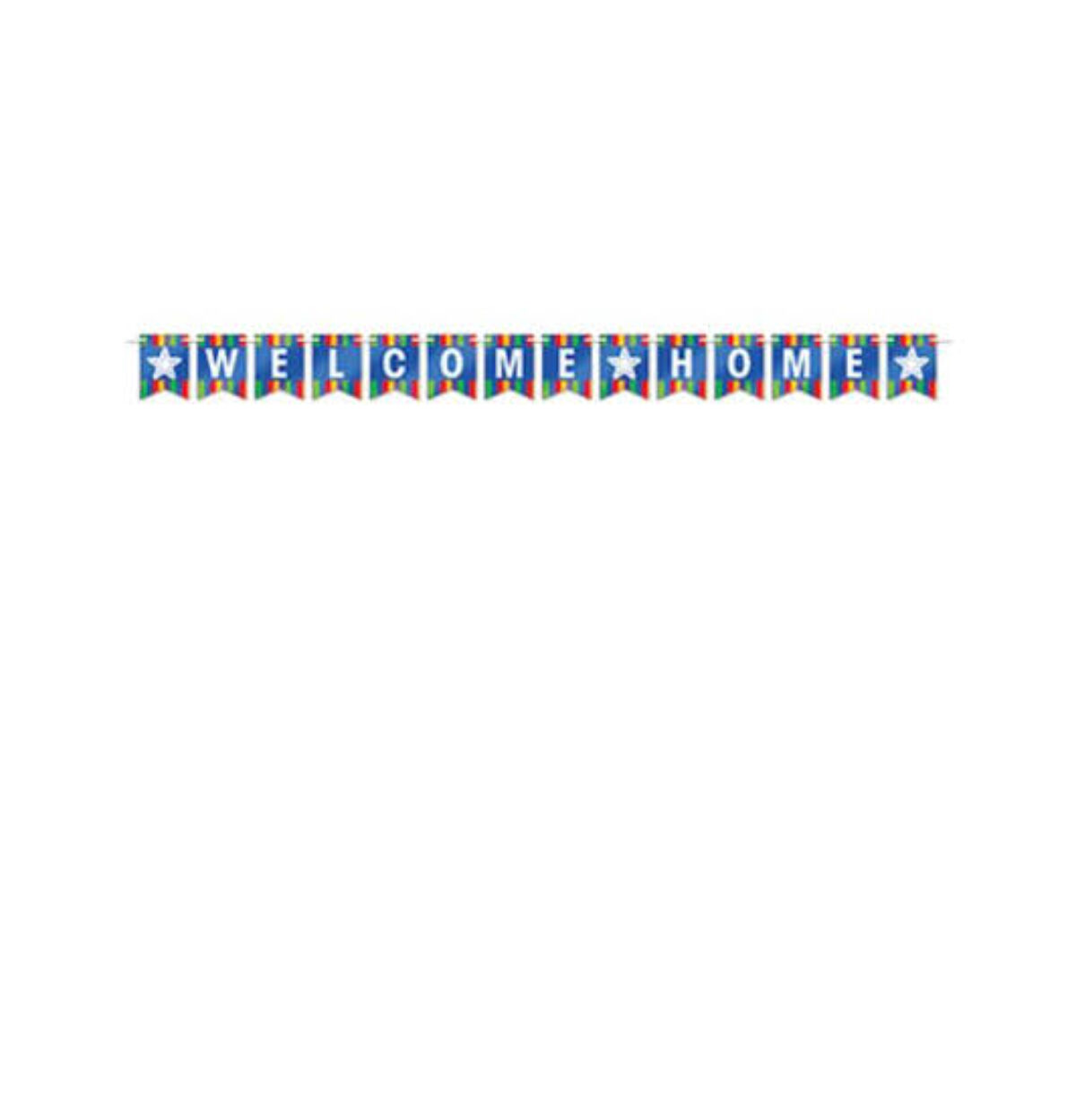 Foil Welcome Home Banner Streamer 6" x 8'