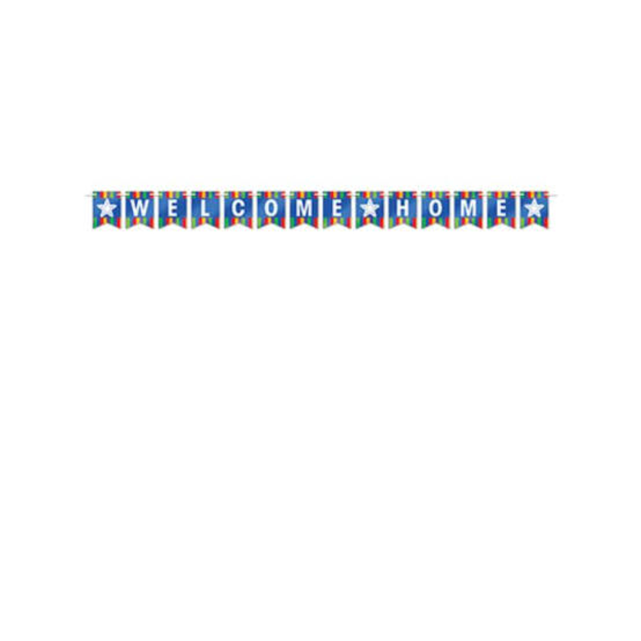 images-2026-07-13T160810-274.jpg Foil Welcome Home Banner Streamer 6" x 8' - Image 1