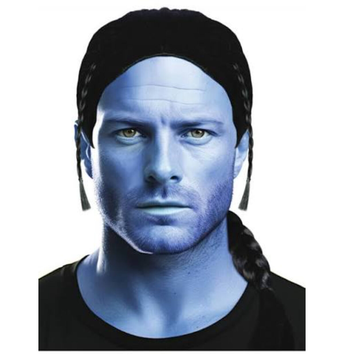MEN'S BLUE ALIEN TRIBE WIG
