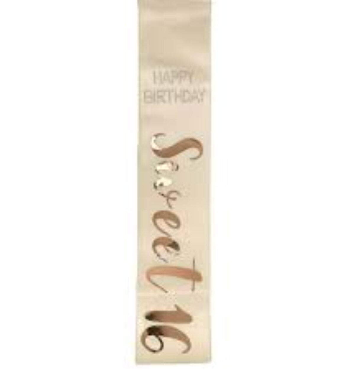 Rose Gold 16th Birthday Sash