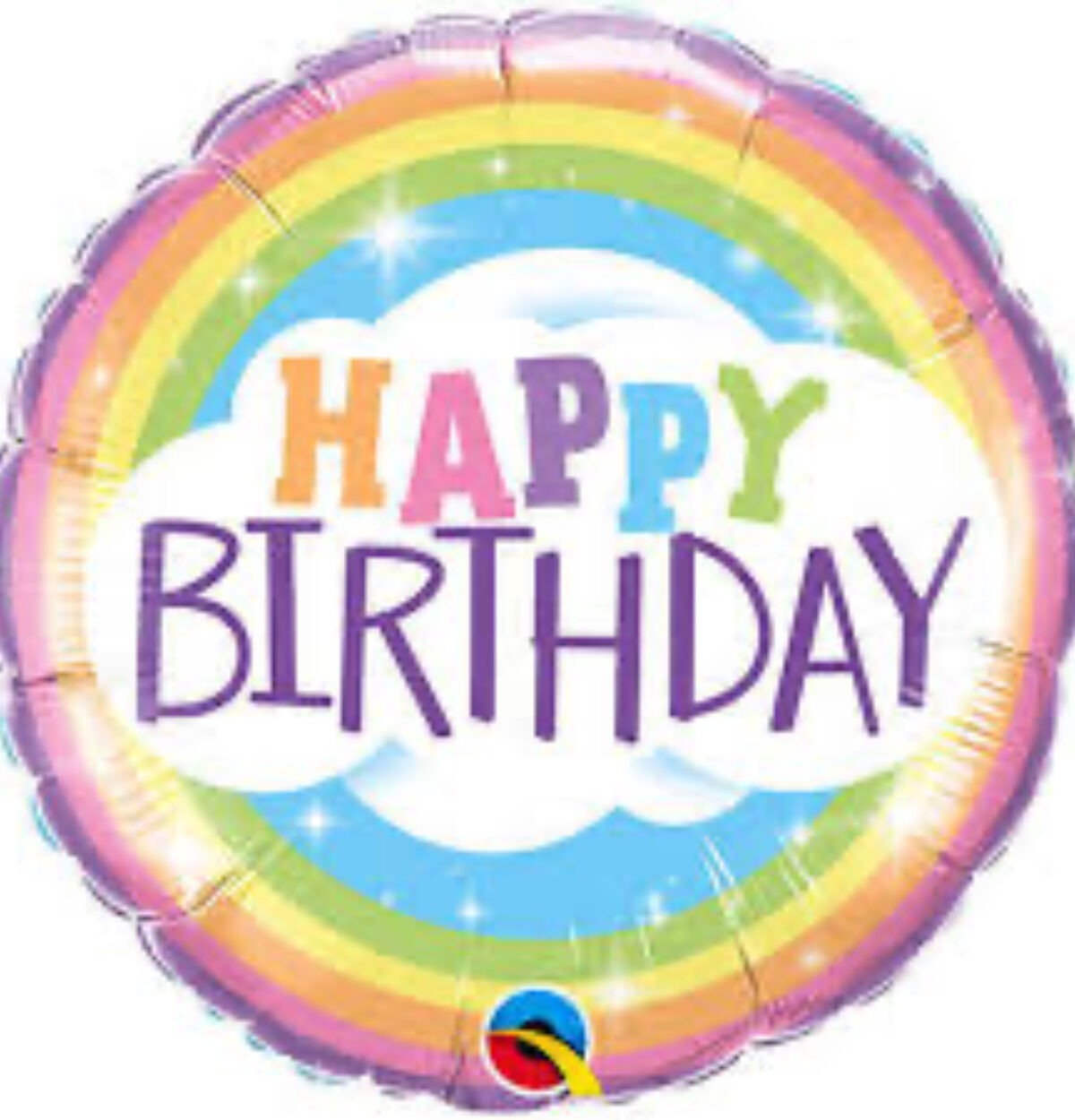 18" Birthday Rainbow Balloon #33