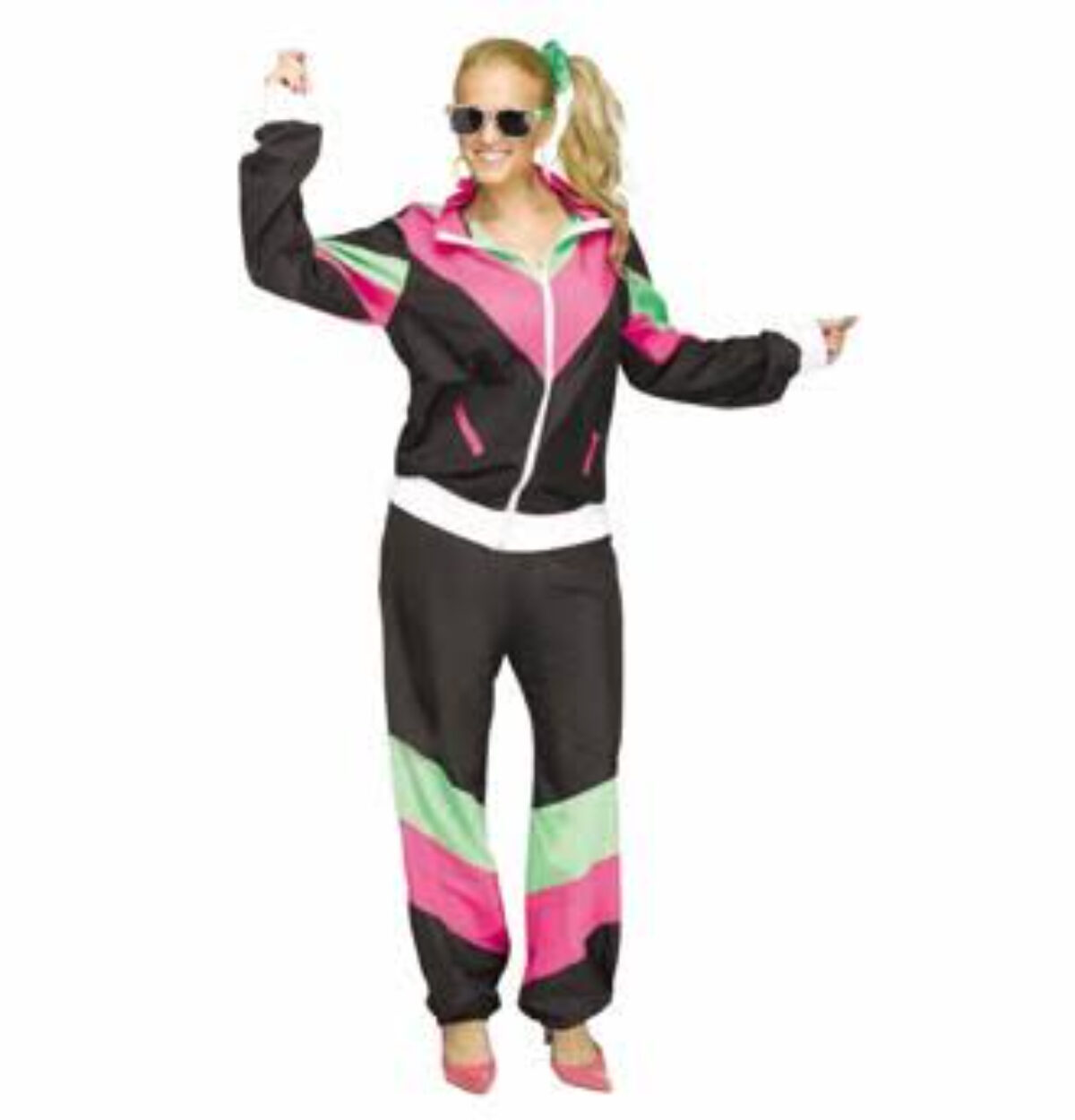 80's Track Suit Women's Costume - Large