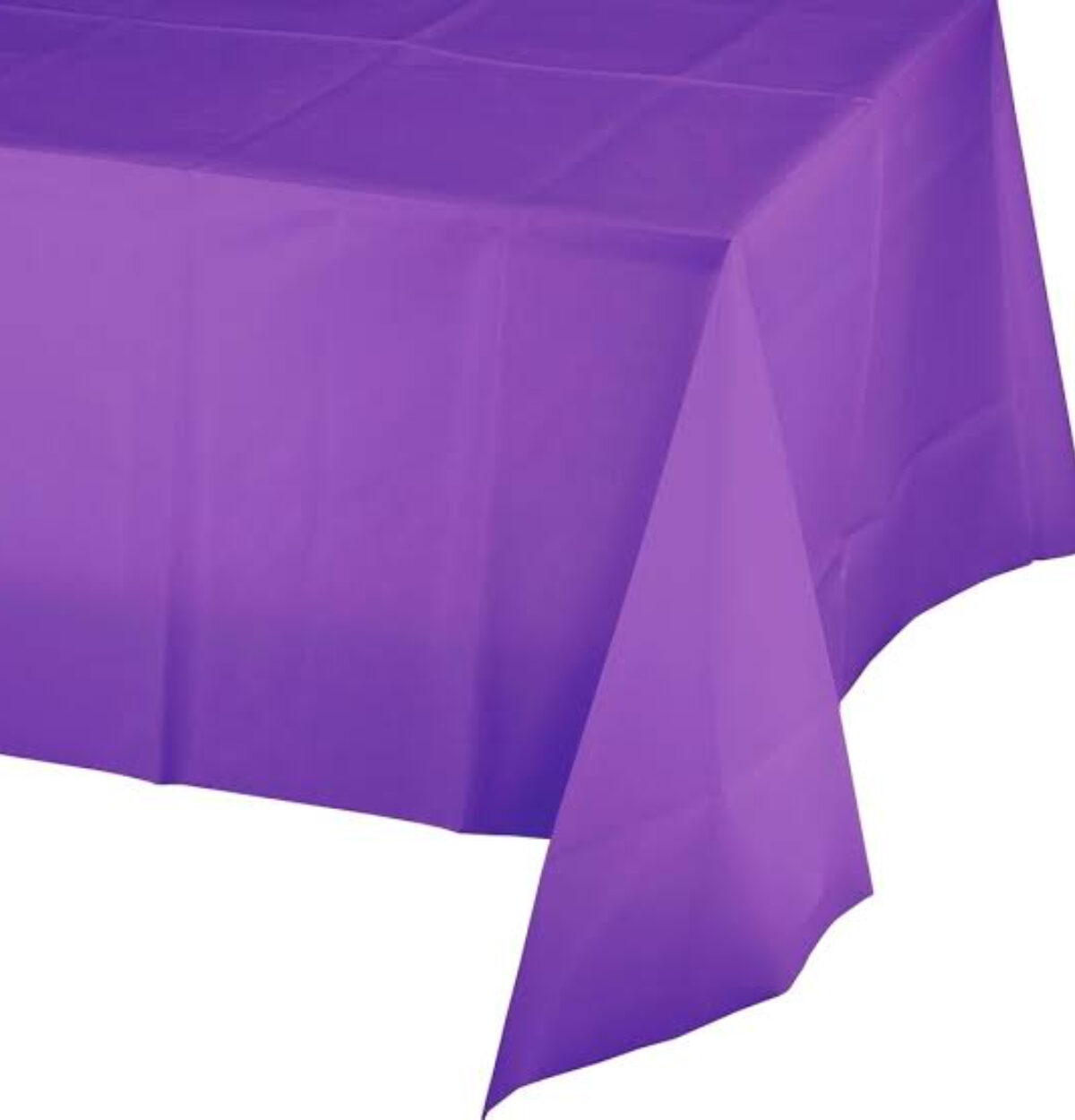 54" x 108" Plastic Table Cover - New Purple
