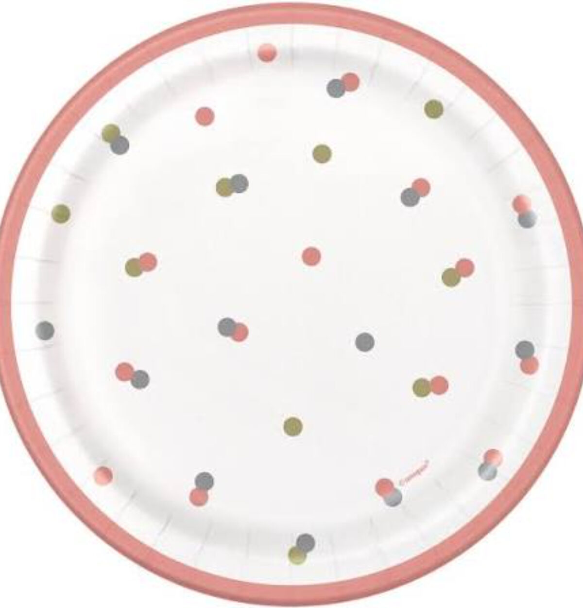 8ct. Glitz Rose Gold 7" Plates
